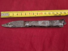 ancien couteau pliant type canivete tout métal étoile en relief bon état WW2