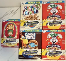 Pokémon 25th Anniversary Cereal Boxes lot of 5