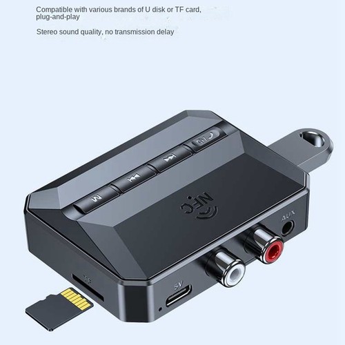 Bluetooth 5.3 AudioempfäNger, USB-U-Disk-Wiedergabe, Kabelloser Adapter R/L2300 - Bild 5 von 10