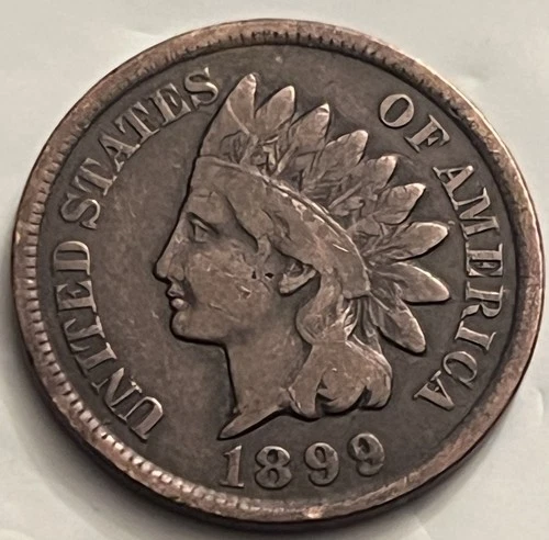 1899 Indian Head Cent Penny VG BN BN320
