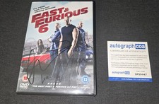LUKE EVANS &  MICHELLE RODRIGUEZ signed  Autogramm In Person DVD FAST & FURIOUS