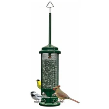 Garden Legacy Squirrel-proof Bird Feeder Outdoor W/4 Metal Perches Strong New