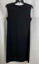 Theory Women's Power Dress Classic Suit Black Virgin Wool Sz 6