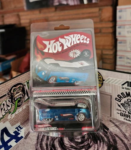 Hot Wheels 2007 Volkswagen VW DRAG TRUCK⭐Ice Blue &Button &Crd⚡RLC Red Line Club