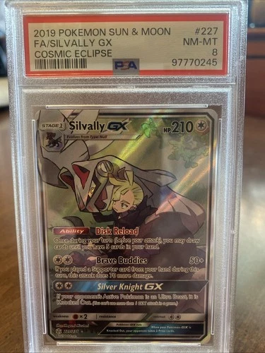 Silvally GX (Full Art) 227/236 Sm-Cosmic Eclipse Holo PSA 8