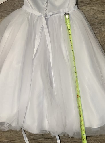 Joan Calabrese weißes Blumenmädchen festliches Kleid - Mädchen Größe 6X - Bild 7 von 7