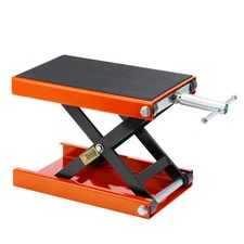 Orion Motor Tech Motorcycle Jack Stand with Wide Deck T Handle 1100lb Capacity