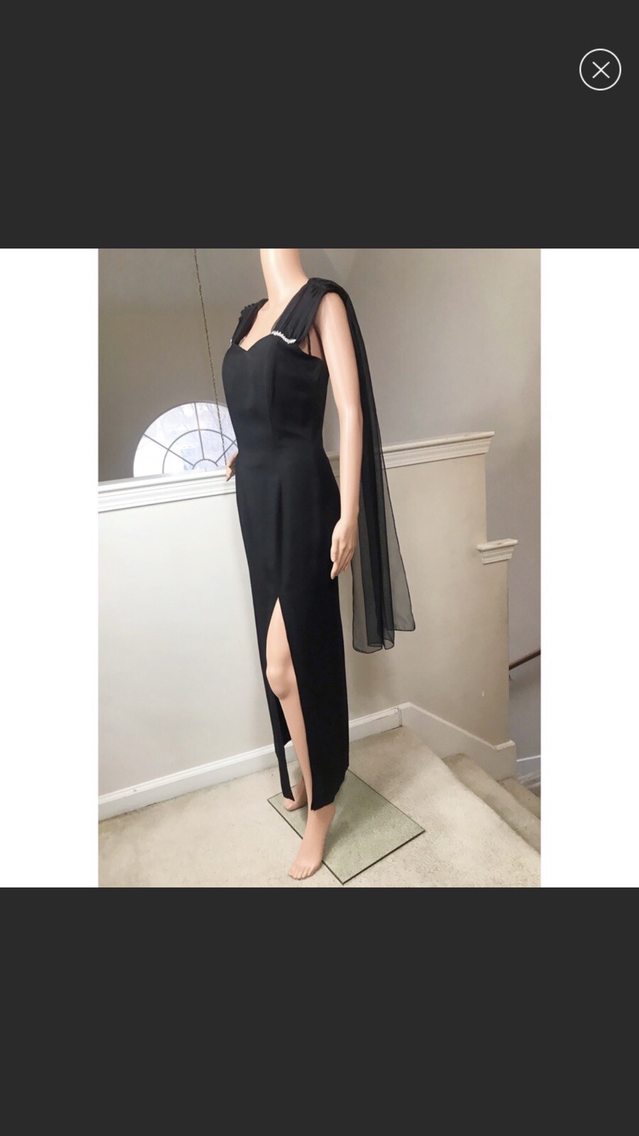 Vintage Black Evening Dress eBay