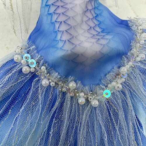 BJD Mermaid Doll Art Doll Collectible Purple Blue Wig Headpiece Outfit Only - Picture 4 of 12
