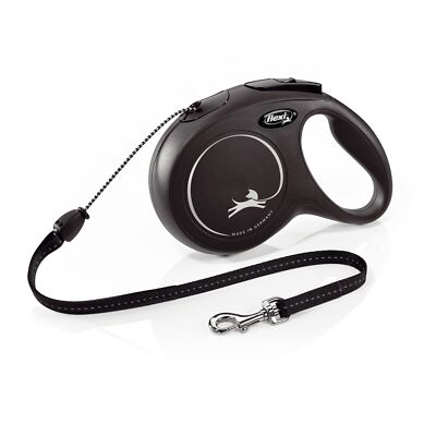 Flexi Medium Retractable Dog Leash 8m Reflective Cord Lead for Dogs Up to 20kg