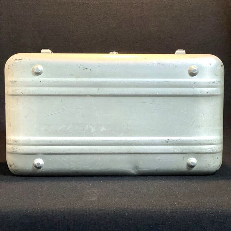 Rare 50s HALLIBURTON Vintage Aluminum Cosmetic Case - Red Rare 50s HALLIBURTON Vintage Aluminum Cosmetic Case - Red
