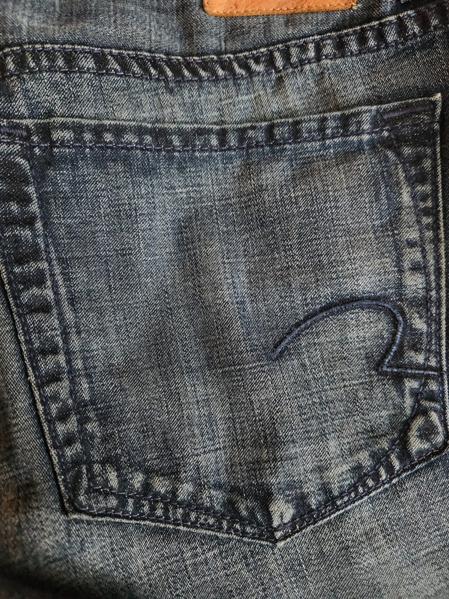 2(X)ST Vintage Denim Jeans Men 34X32 Blue Denim Button Fly Made In