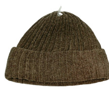 Fownes Beanie Winter Hat Knit Stocking Cap Taupe Acrylic One Size Unisex NWOT