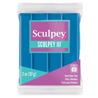 Polyform S302-505 Sculpey III Polymer Clay 2oz-Turquoise (5Pk)