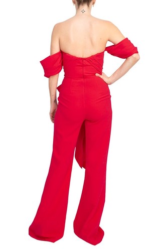Jovani off the shoulder scuba crepe prom jumpsuit - 第 15/20 張圖片
