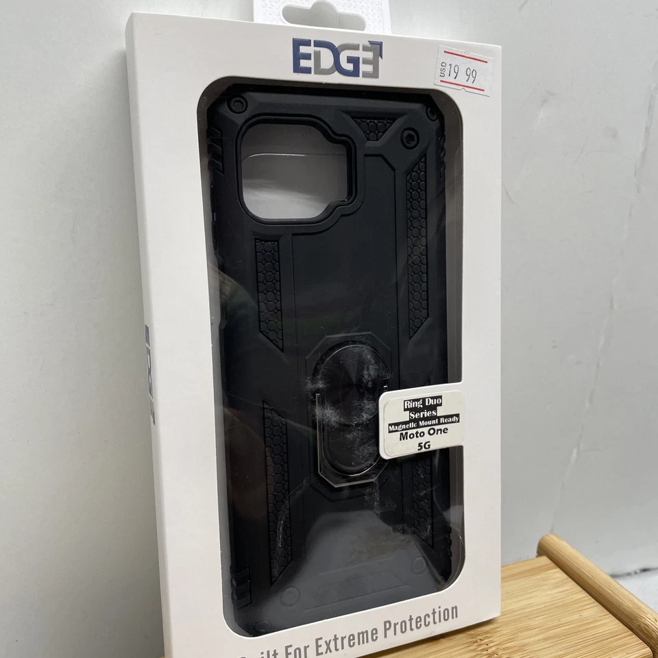 Funda Carcasa Teléfono Motorola Moto One 5G Edge Anillo Serie Duo Soporte Magnético Mt Foto 2 de 4