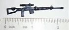 GI Joe Figure BLACK MAJOR Reproduction 1989 Python Officer SVD Sniper Rifle Gun