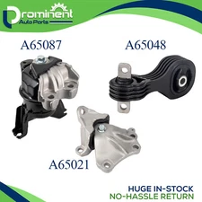 3PC Engine Motor & Transmission Mount for 2012-2013 Honda Civic l4 1.8L AUTO