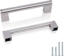 Probrico Satin Nickel Cabinet Pulls 3-3/4 Inch, Modern Stainless Steel  25 PACK