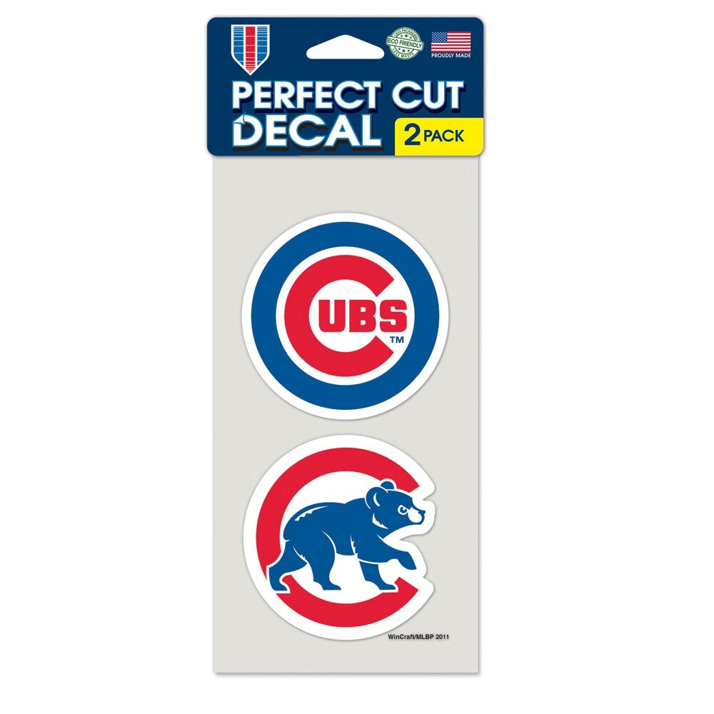 Набор наклеек идеального кроя Chicago Cubs 4 x 4 состоящий из 2 наклеек 1990₽