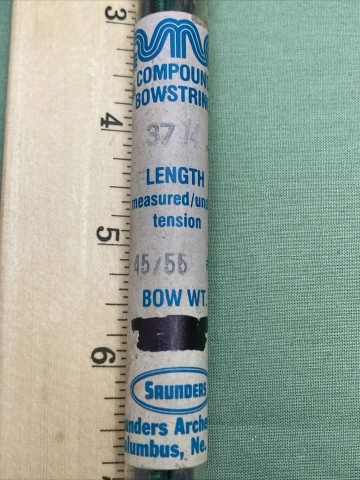 NEW SAUNDERS AMO COMPOUND BOWSTRING WEIGHT 45-55 LENGTH 37" 14 STRAND - Image 2 of 3