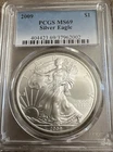 2009 SILVER EAGLE PCGS MS69
