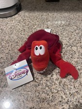Sebastian 8" Mini Bean Bag Plush The Little Mermaid Disney Store Retired
