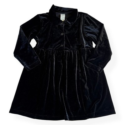 Vintage Gap Kids Black Velvety Dress XS