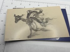 UNUSED POSTCARD: Disney animation drawing art princess