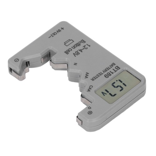 ︶Digital Battery Tester Real Time LCD Display Grey ABS Housing - Picture 3 of 22