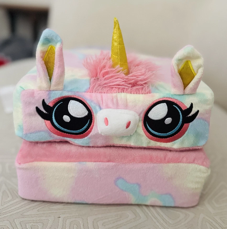Pillow Cube Kid Cubes Rainbow Unicorn Toddler Pillow 2-In-1 Fun Plush Comfy - Image 3 of 4
