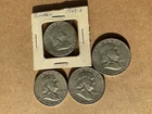 4) US Silver Franklin half dollars. Over 1.4 Troy Ounces of Silver.