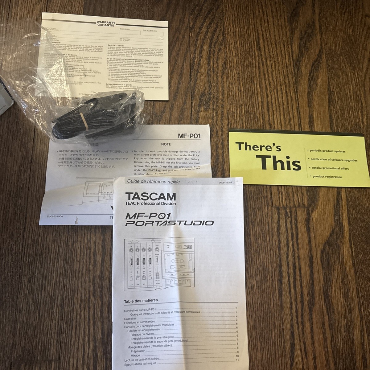TASCAM PORTASTUDIO MF-P01 ほぼ未使用品 MF-P01 | 4-Track Multitrack Recorder | TASCAM