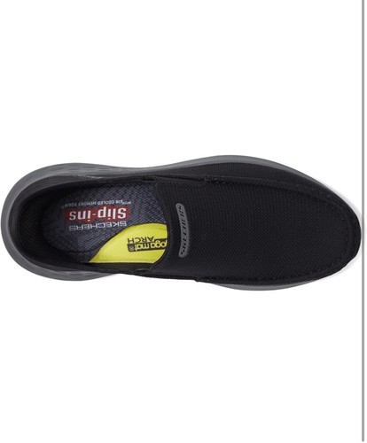 Skechers Schuhe Slipper Männer Memory Foam Elegant Komfort Freizeit Größe 10 Herren 204804 - Bild 4 von 12