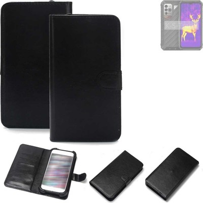 Schutz Hülle für Ulefone Power Armor 18T Ultra Wallet Case + Bumper schwarz Fl