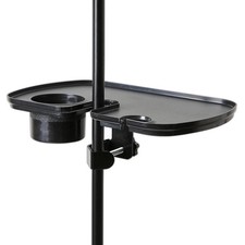 Microphone Stand Tray Adjustable Clamp Sound Card Tray for Music Sheet