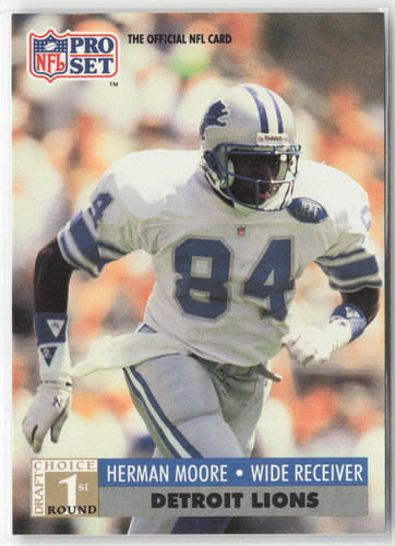 Herman Moore #739 1991 Pro Set card