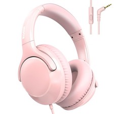 Wired Headphones Over-Ear Hi-Fi Sound with Microphone Adjustable Foldable, 1....