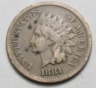 1881 INDIAN HEAD CENT,PARTIAL LIBERTY, VERY NICE COIN!!!!(A3)