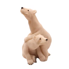 Polar Bear PETER & POLLY Figurine Quarry Critters Second Nature Design 2000