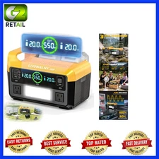 550W Power Station Compatible with Dewalt:  Portable Generator DC 20V to AC 110-