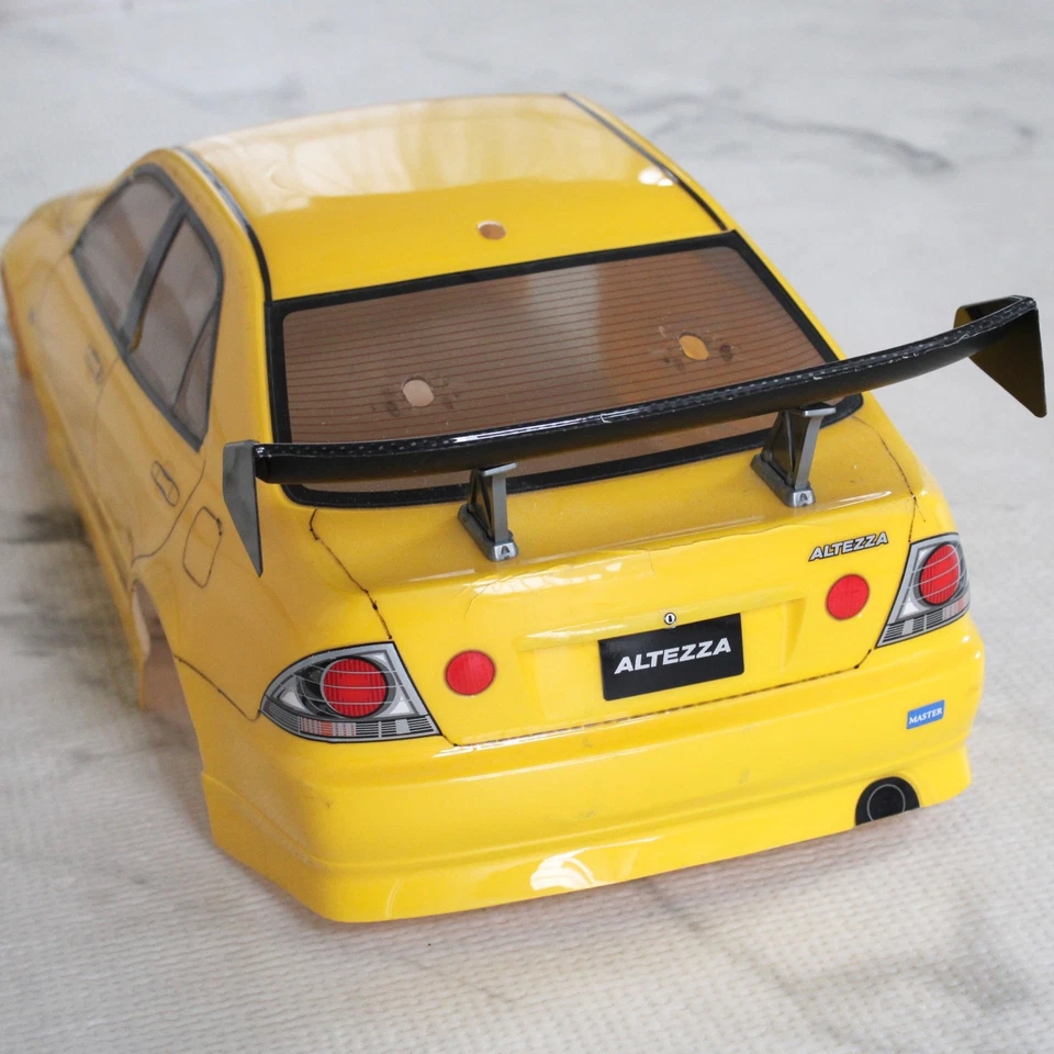 Vintage Tamiya Toyota Altezza GT Yellow Body Shell 1:10 RC Car Used from Japan - Image 3 of 4