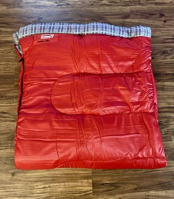 Sac De Couchage Coleman Rouge – Rectangulaire, Doublure Coton, 36x80 Pouces