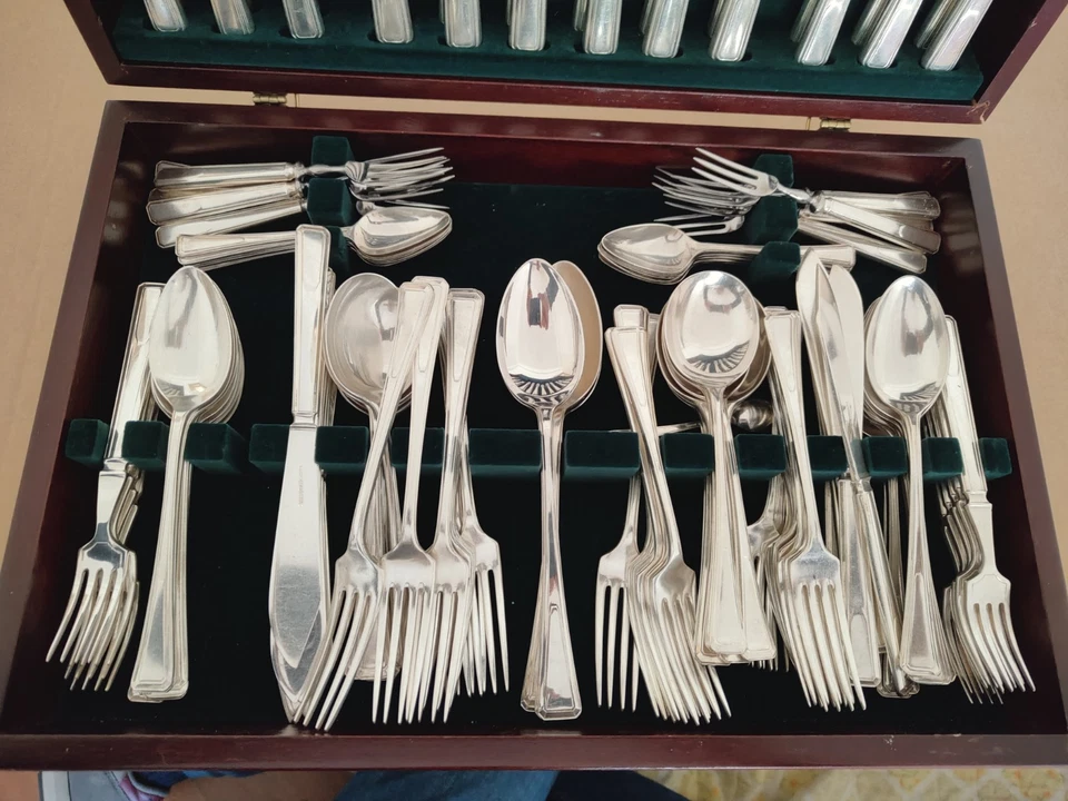 Servizio Posate Art Déco Sheffield James Ryals Cutlery Set - Immagine 3 di 4