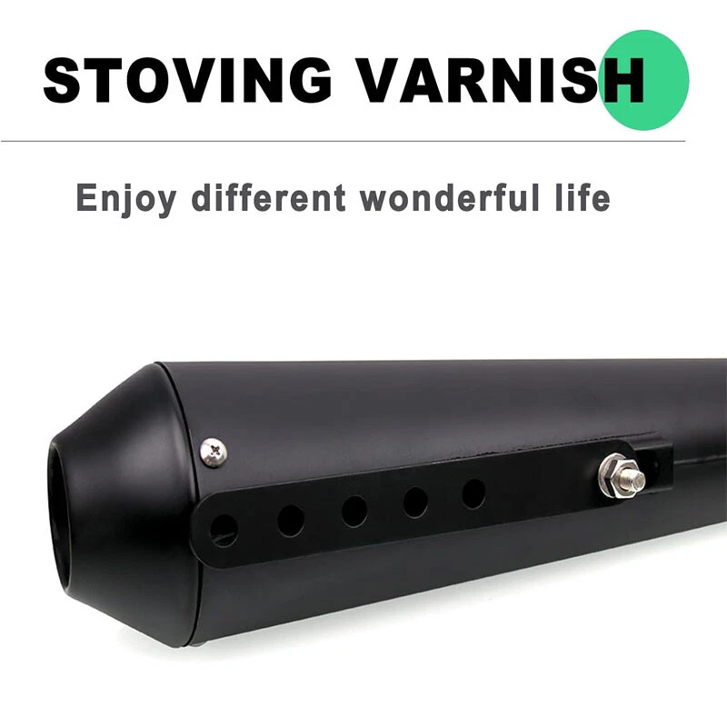 Silenciador de tubo de escape universal para motocicleta apto para Harley Racer Café Cruiser EE. UU. Foto 2 de 4