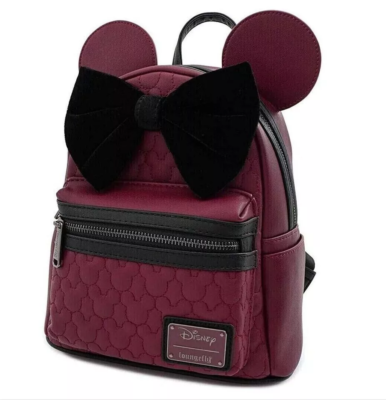 Disney Mini Backpack Limited Loungefly Minnie Mouse Quilted  display picture 1
