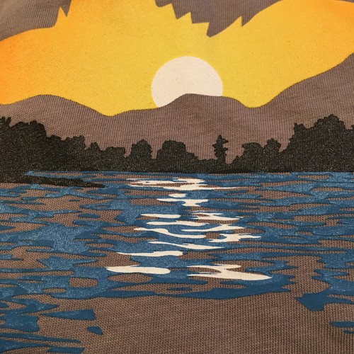 Reel Life Nuova Camicia Uomo Taglia M Girocollo Manica Corta D. Grigio Grafica Pesca - Foto 6 di 11