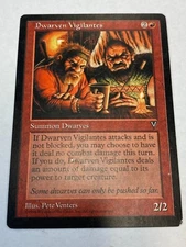 Dwarven Vigilantes - Magic the Gathering MTG Visions Single Card
