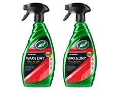 Turtle Wax Wax & Dry Liquid Car Spray Wax Easy to Use Detailer 2 x 500ml