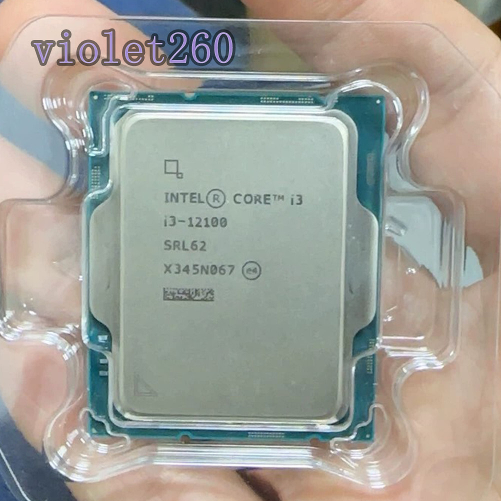 Intel Core i3-12100 12世代 CPU LGA1700 Intel Core i3-12100 3.3GHz 12M Quad Core LGA 1700 12th Gen